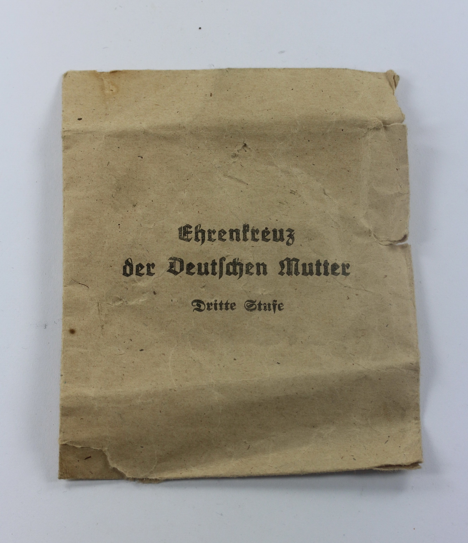 Verleihungstüte Mutterkreuz in Bronze, Julius Moser sen. Oberstein a.d. Nahe – Bild 1