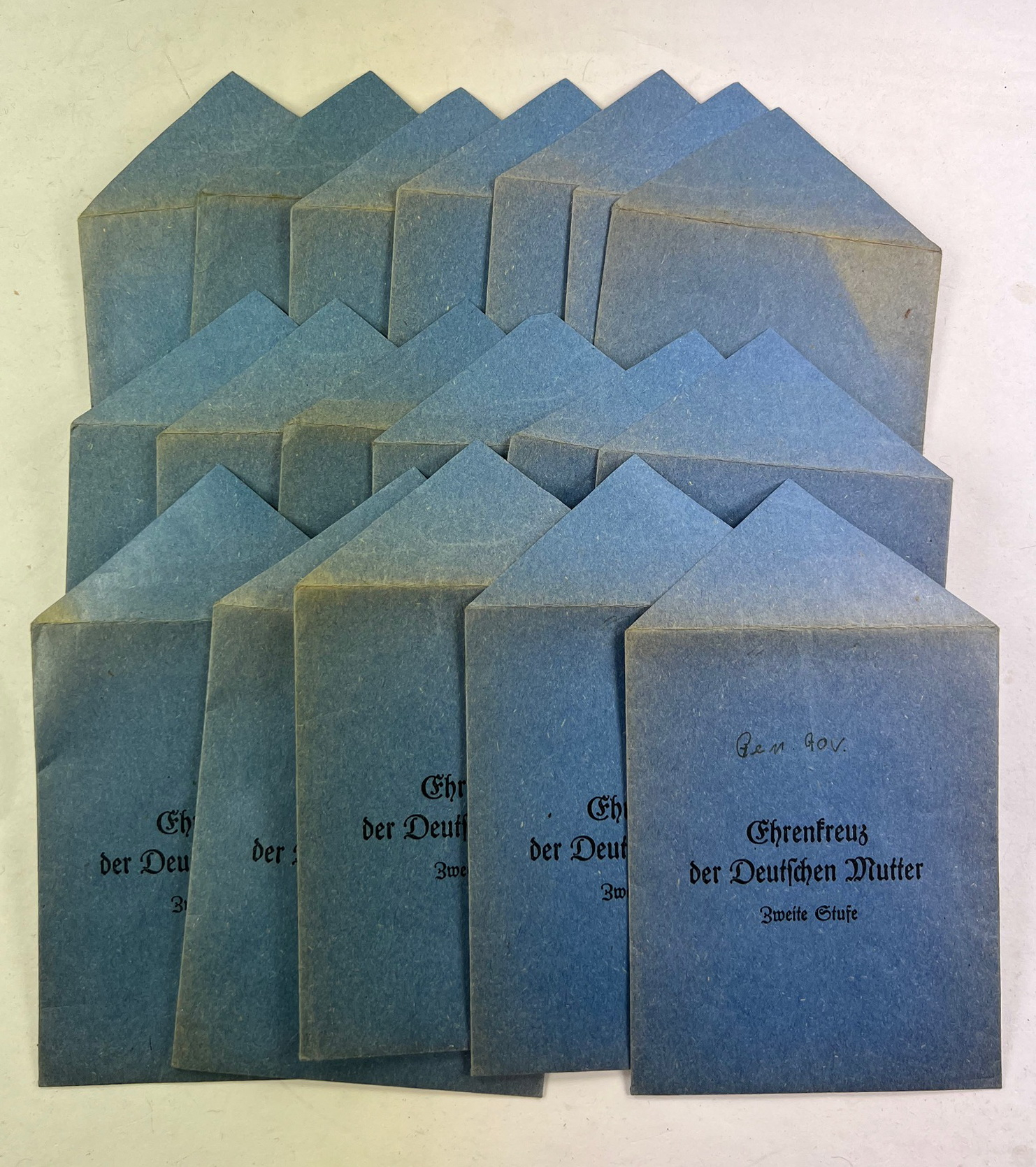 verleihungst_te_mutterkreuz_in_silber_zweite_stufe_j Verleihungstüte Mutterkreuz in Silber (Zweite Stufe), J.G. Hammer & Söhne Geringswalde, Hortfunf (!) – Bild 1