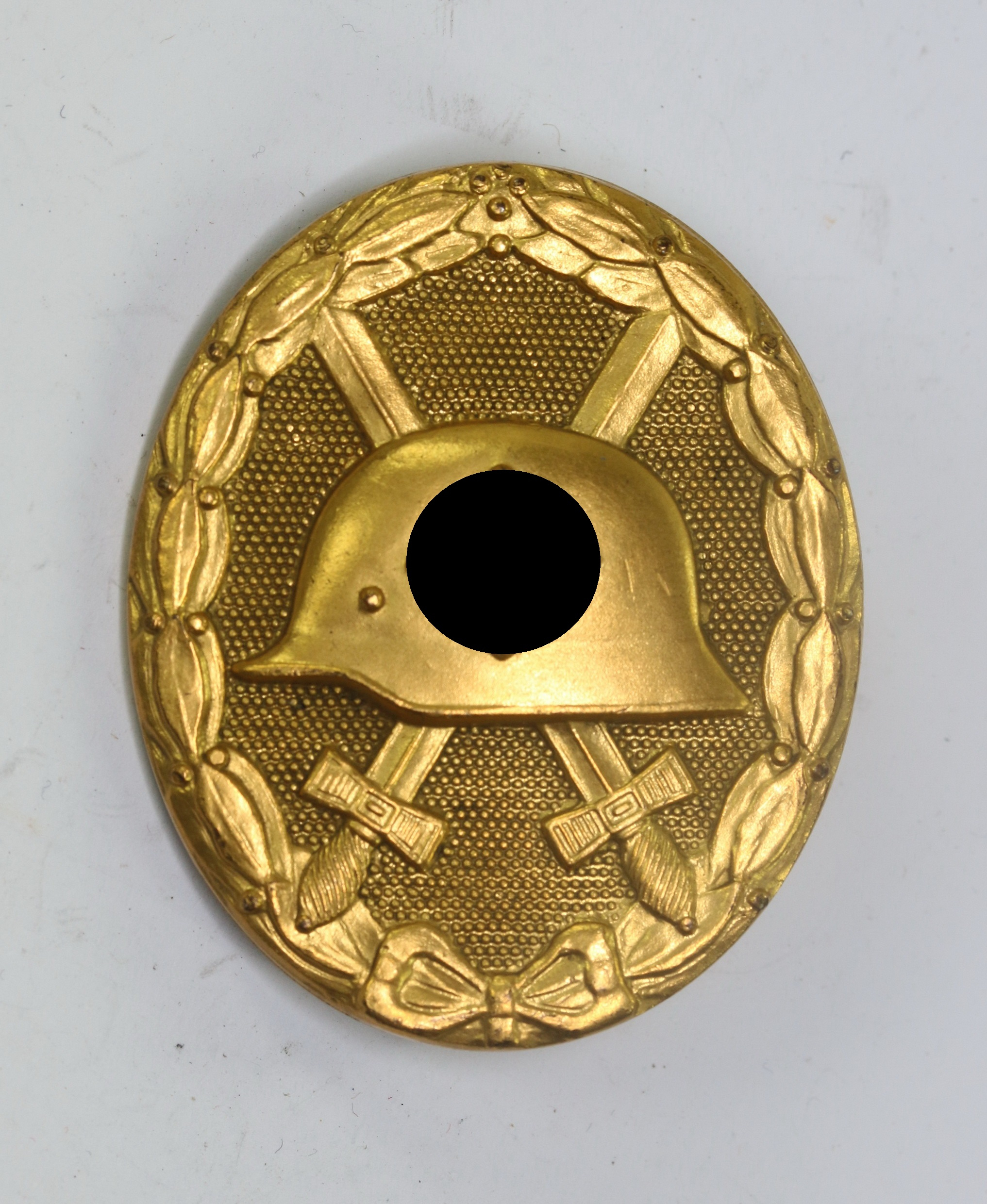 verwundetenabzeichen_in_gold_1939_hst Verwundetenabzeichen in Gold 1939, Hst. 30 (Hauptmünzamt Wien), Buntmetall – Bild 1