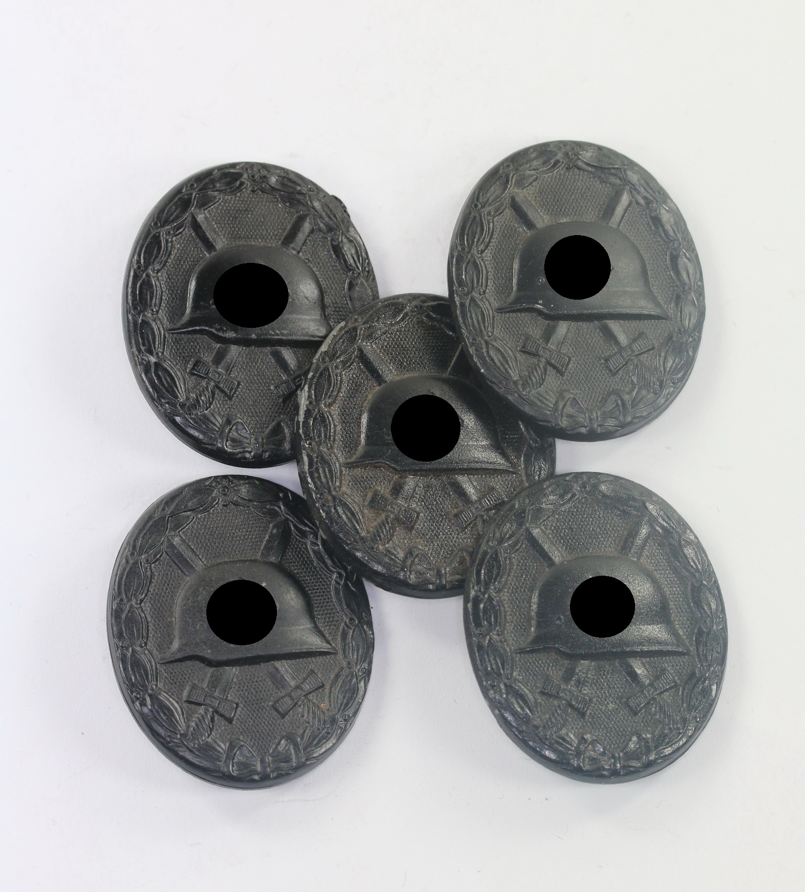  Verwundetenabzeichen in Schwarz 1939, Deschler & Sohn, München, Buntmetall, Hortfund (!) – Bild 1