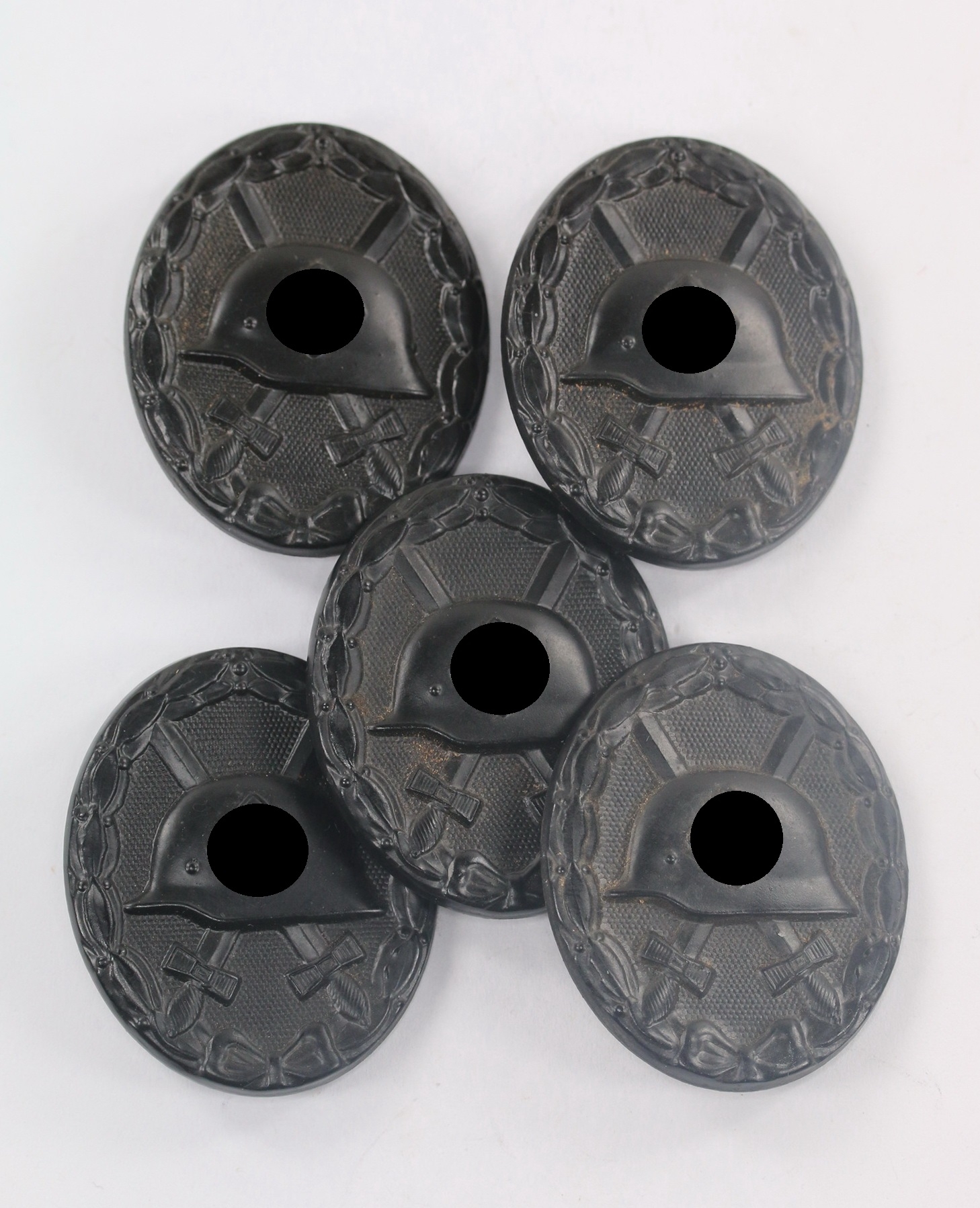  Verwundetenabzeichen in Schwarz 1939, Deschler & Sohn, München, Eisen, Hortfund (!) – Bild 1