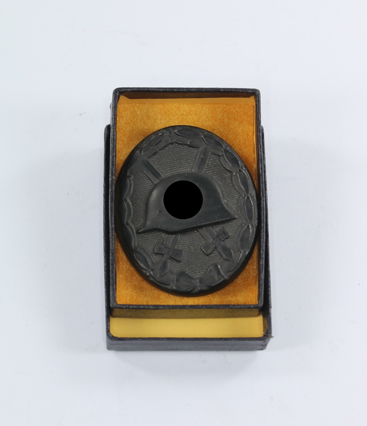 verwundetenabzeichen_in_schwarz_hst Verwundetenabzeichen in Schwarz, Hst. 4, in LDO Verkaufsschachtel – Bild 1