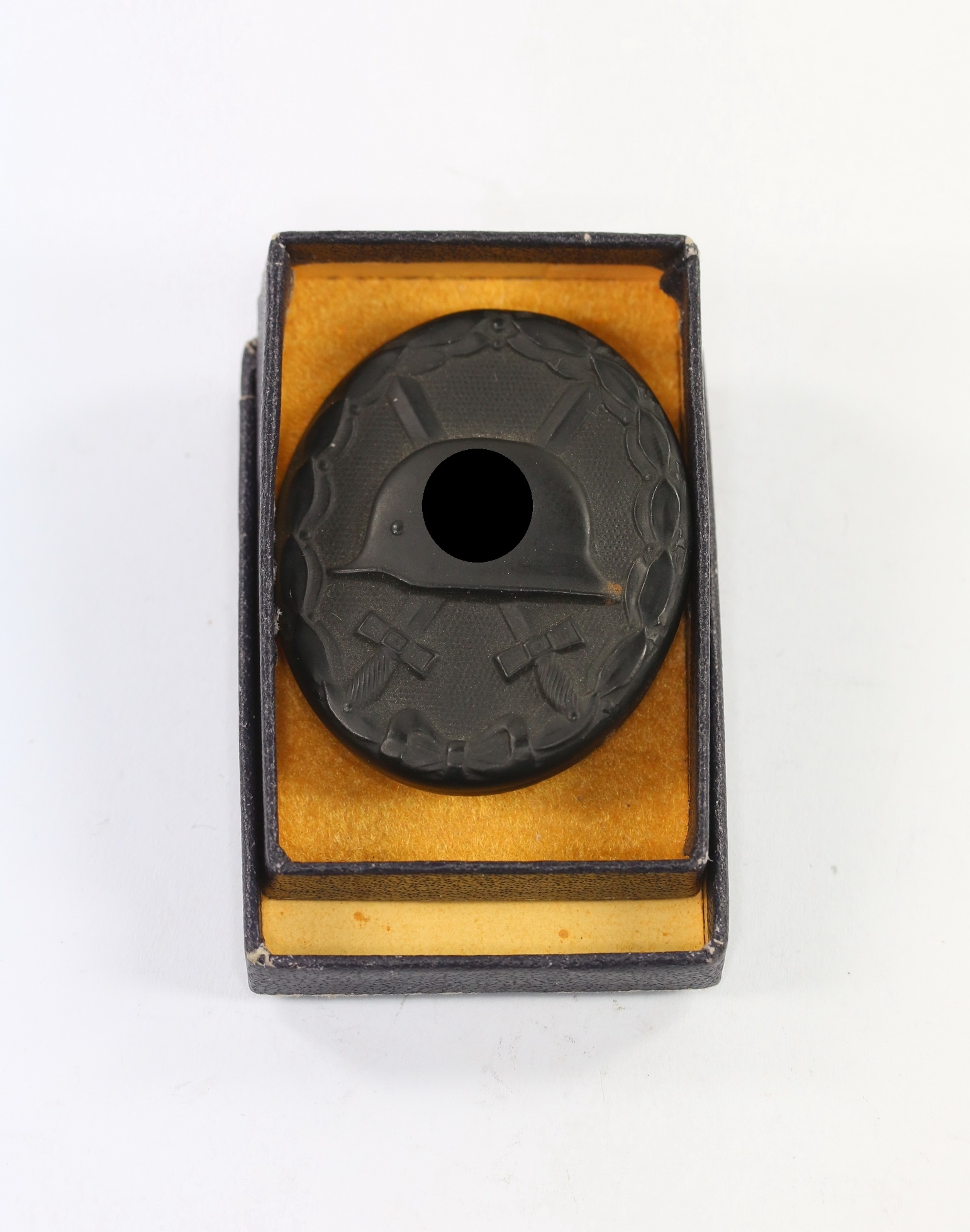 verwundetenabzeichen_in_schwarz_hst Verwundetenabzeichen in Schwarz, Hst. L/56, in LDO Verkaufsschachtel – Bild 1