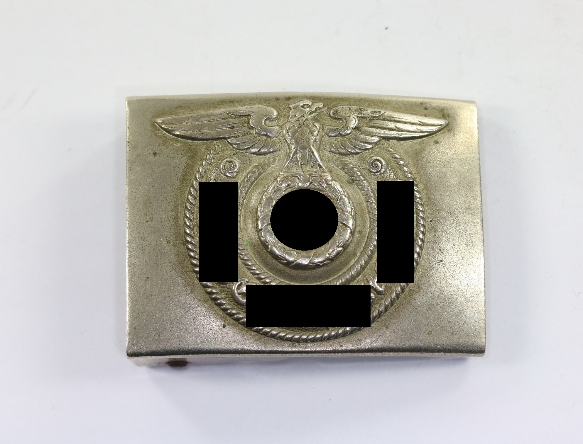  Waffen SS, Koppelschloss für Mannschaften, Hst. Overhoff & Cie, Lüdenscheid – Bild 1