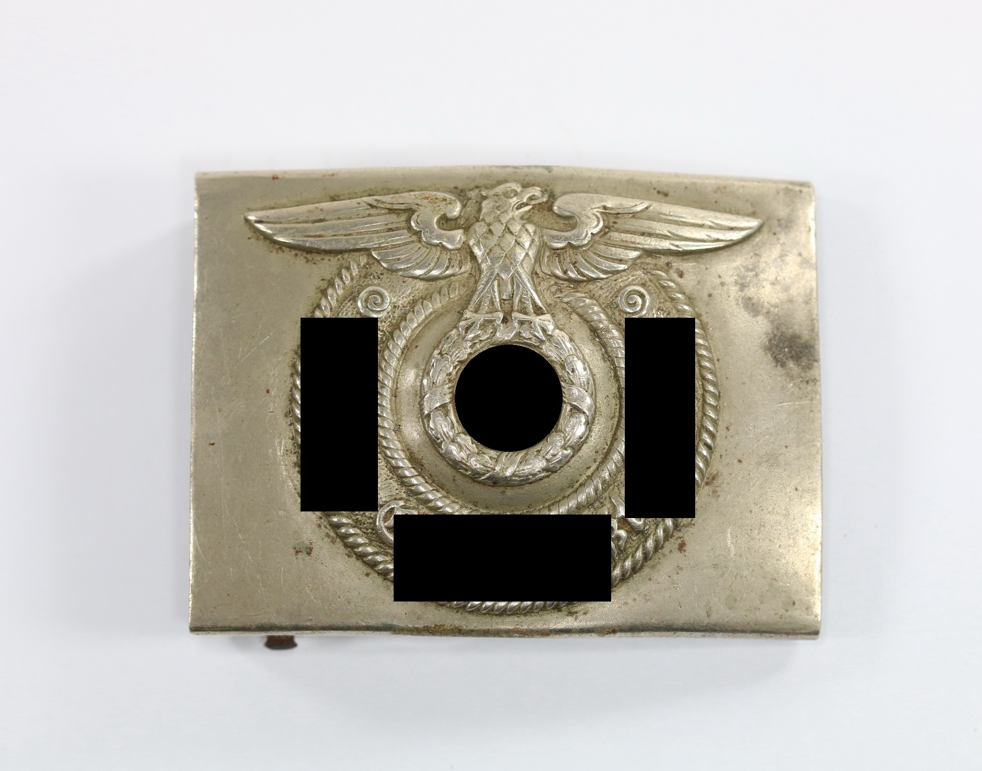 Waffen SS, Koppelschloss für Mannschaften, Hst. Overhoff & Cie, Lüdenscheid (Full Motto) – Bild 1