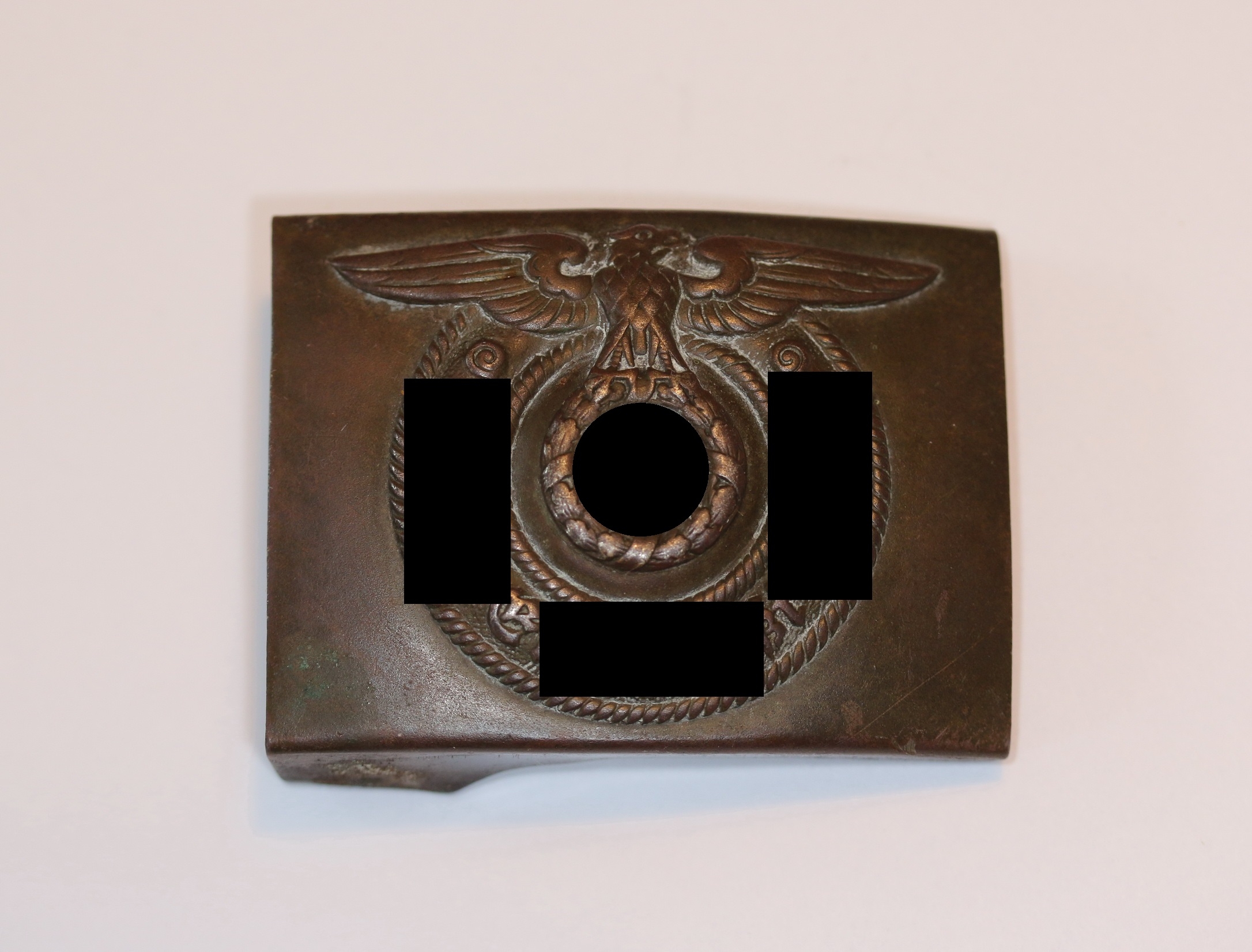 Waffen SS, Koppelschloss für Mannschaften, Hst. Overhoff & Cie, Lüdenscheid (Full Motto) – Bild 1