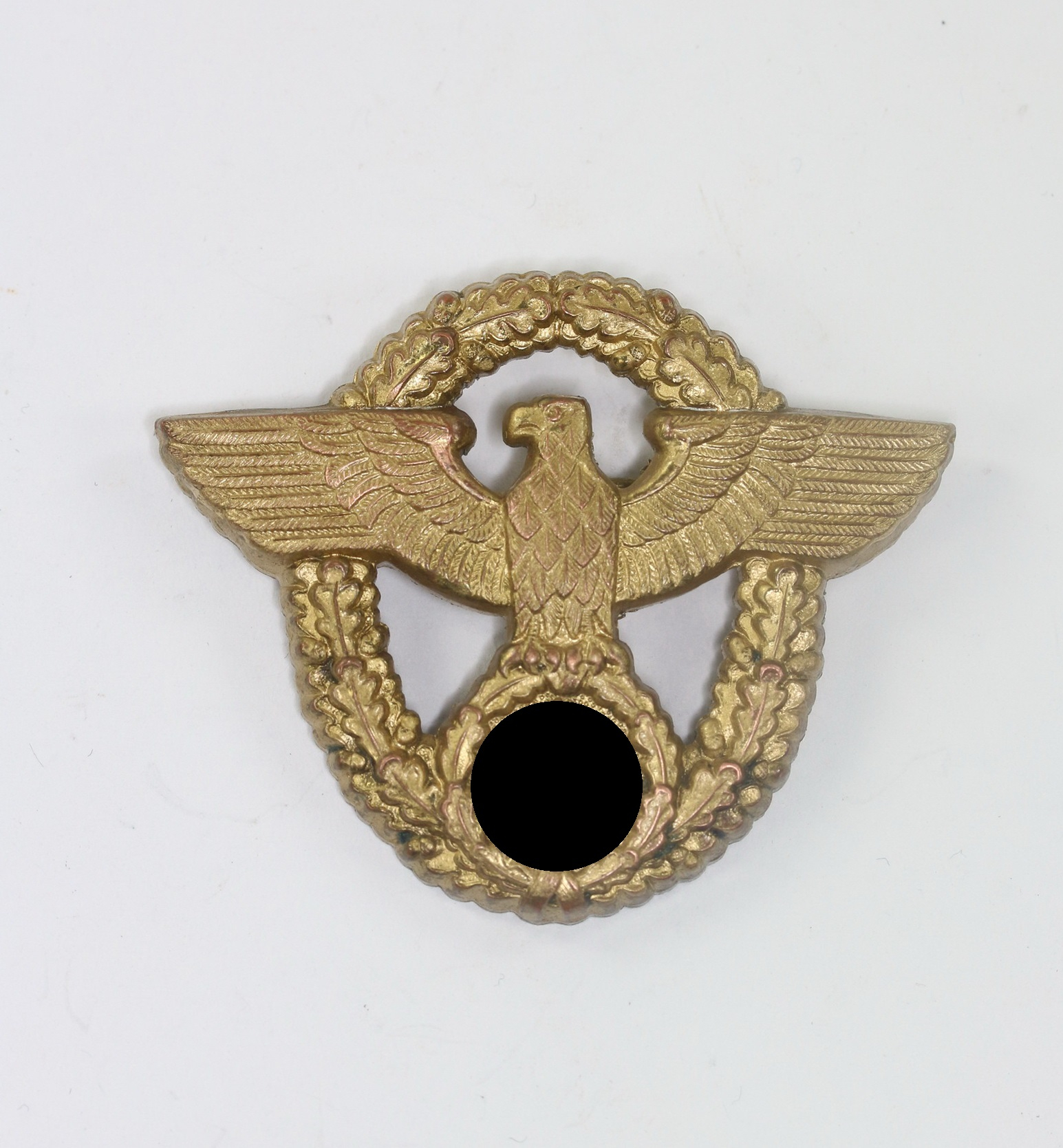  Wasserschutzpolizei, Mützenadler für Offiziere, Hst. F.u.B.L. (Funcke und Brüninghaus, Lüdenscheid) – Bild 1