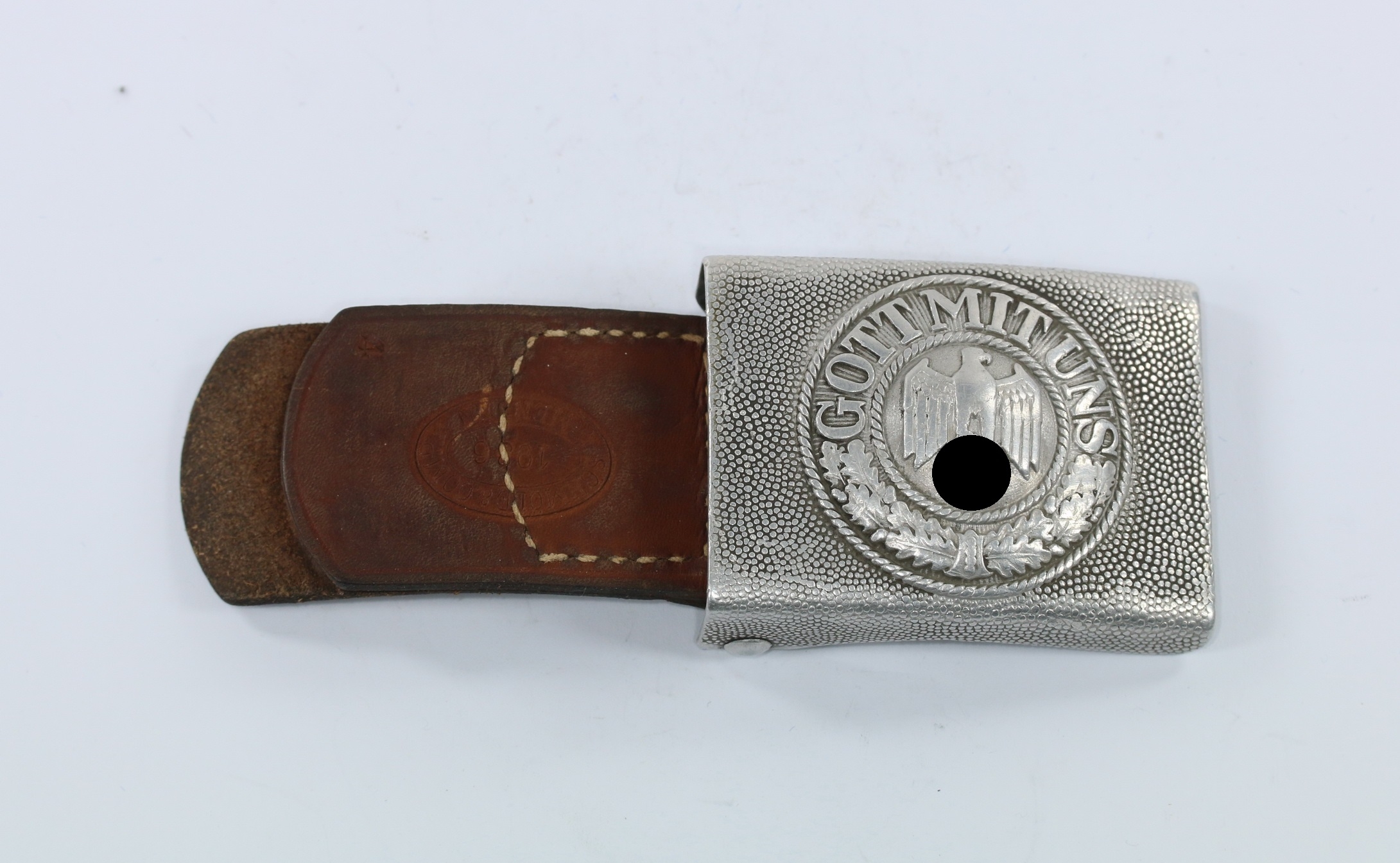 Wehrmacht Heer, Koppelschloß für Mannschaften, Hst. Schmöld & Comp – Bild 1