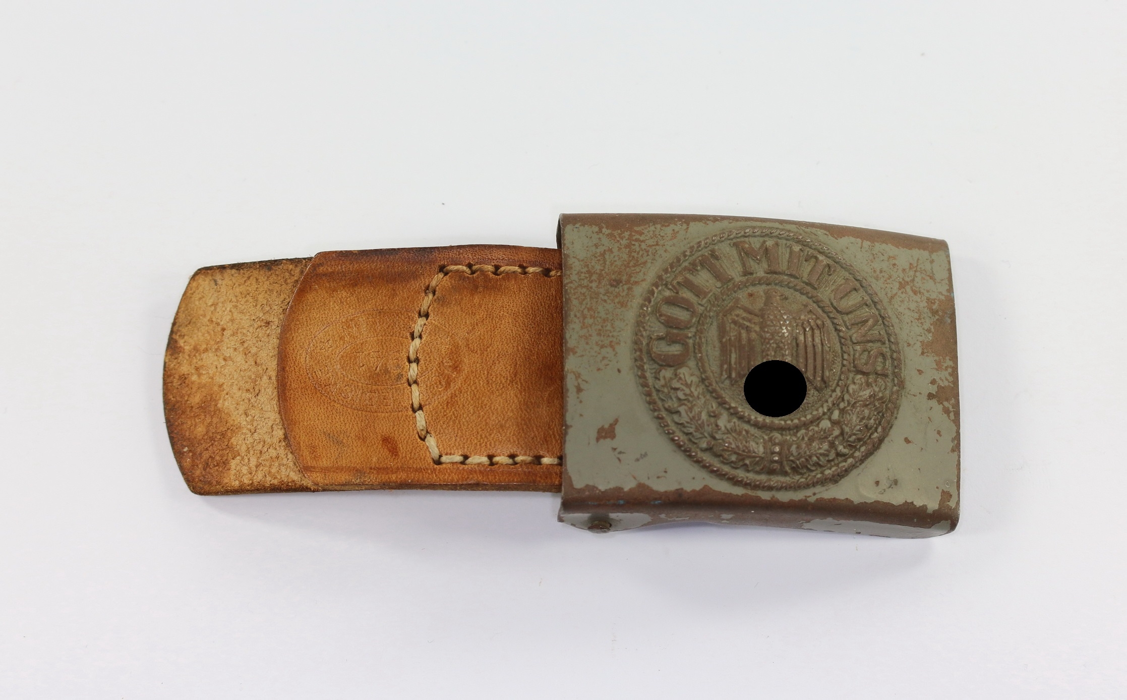 Wehrmacht Heer, Koppelschloß für Mannschaften, Hst. J.C. MAEDICKE BERLIN 1941 - Gott mit Uns – Bild 1