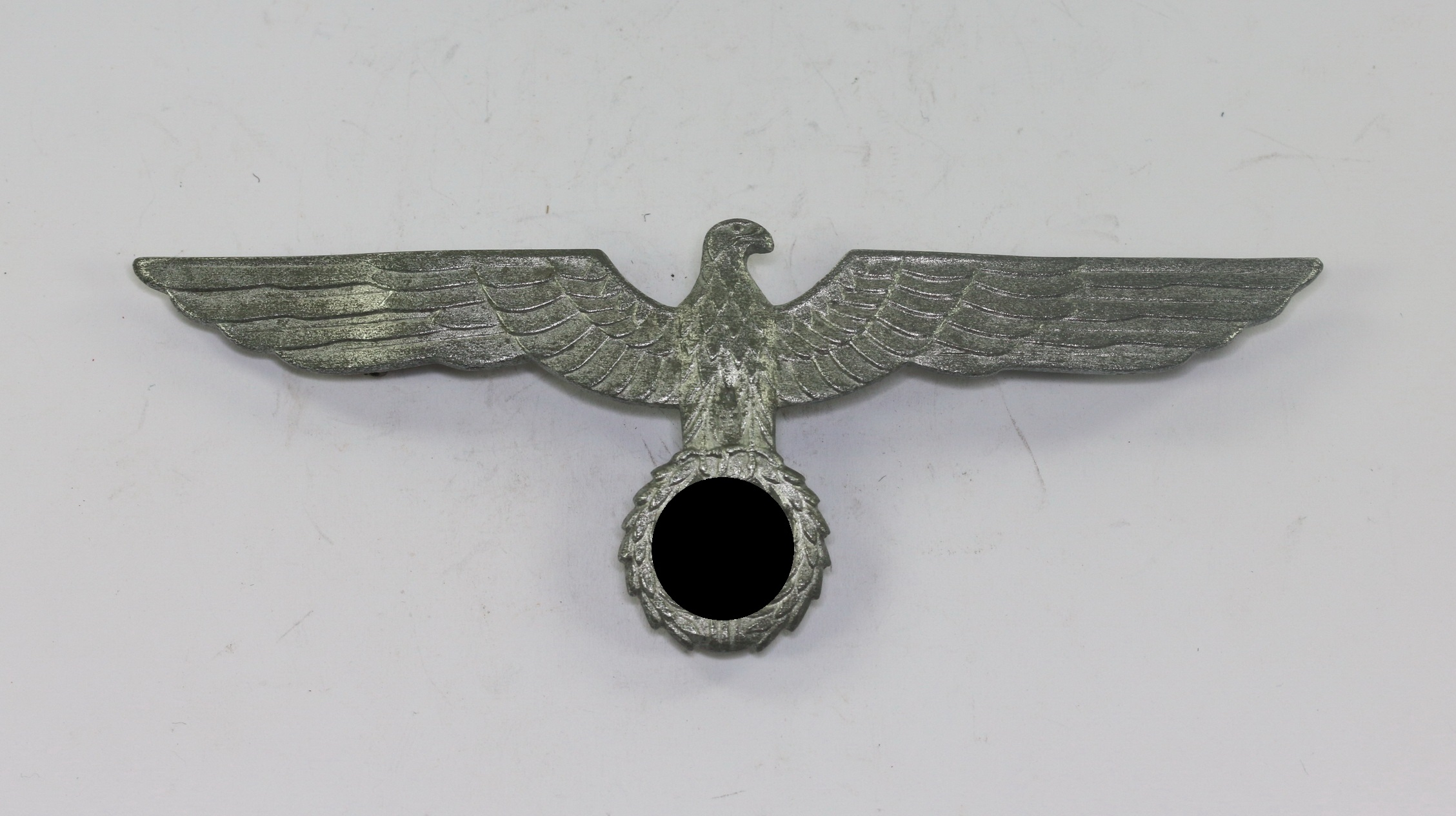 Wehrmacht Heer, Metall Brustadler für Offiziere, Hst. A (Assmann & Sohn, Lüdenscheid) – Bild 1