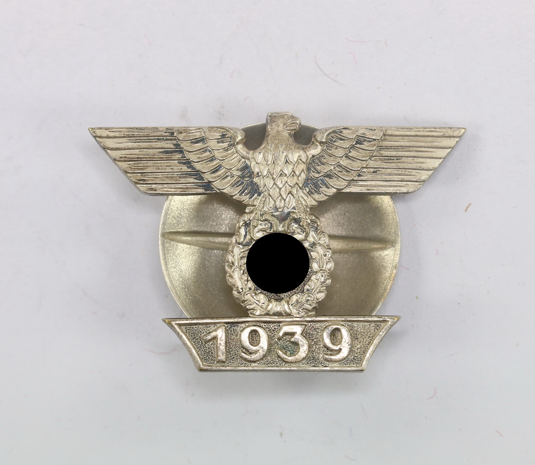 Wiederholungsspange 1. Klasse 1939, 1. Form, an Schraubscheibe, Otto Schickle, Pforuheim – Bild 1