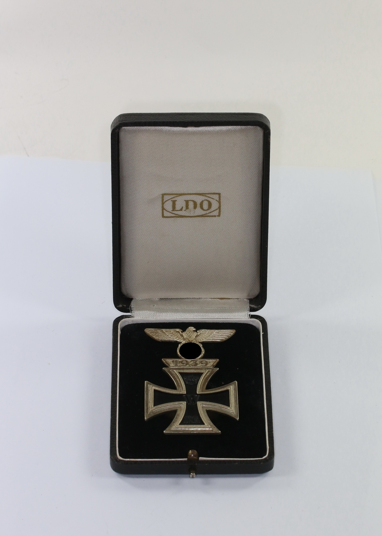 Wiederholungsspangen Kombination 1939, Hst. L/12, an Schraubscheibe, im LDO Etui – Bild 1