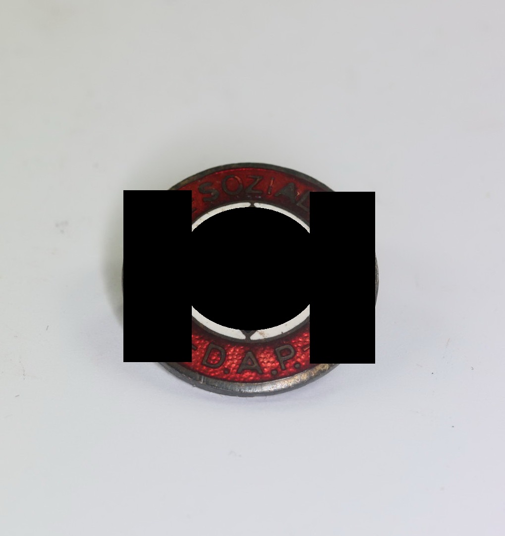 NSDAP Parteiabzeichen, Hst. RZM und Ges. Gesch. - Übergangs Variante (!) (1) NSDAP Parteiabzeichen, Hst. RZM und Ges. Gesch. - Übergangs Variante (!) – Bild 1