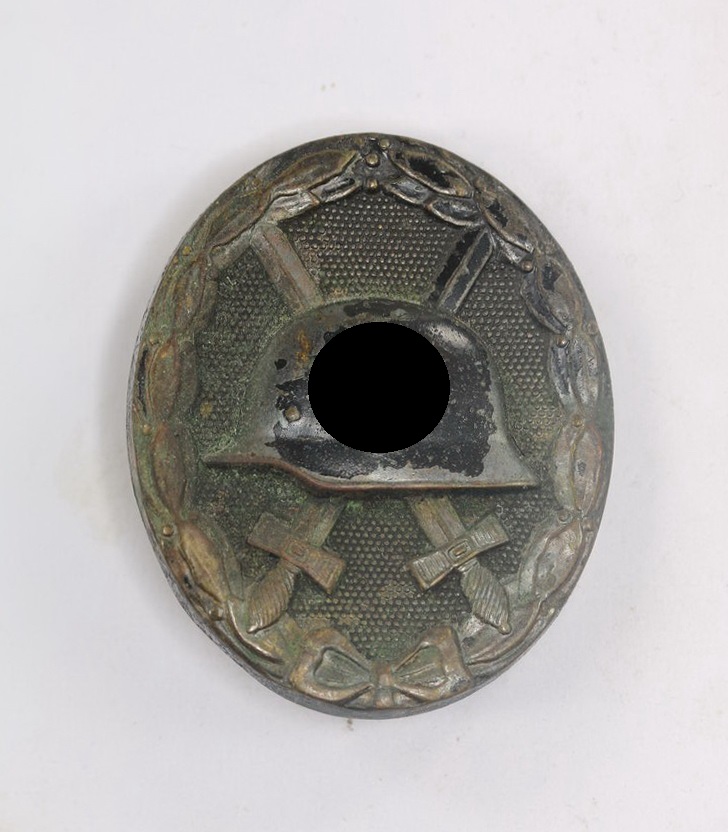 Verwundetenabzeichen in Schwarz 1939 (Buntmetall) (3) Verwundetenabzeichen in Schwarz 1939 (Buntmetall) – Bild 1