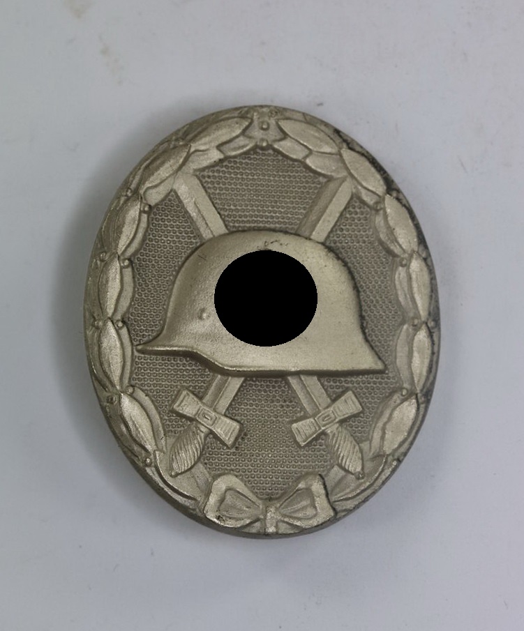 Verwundetenabzeichen in Silber 1939, ohne Hersteller (1) Verwundetenabzeichen in Silber 1939, ohne Hersteller – Bild 1