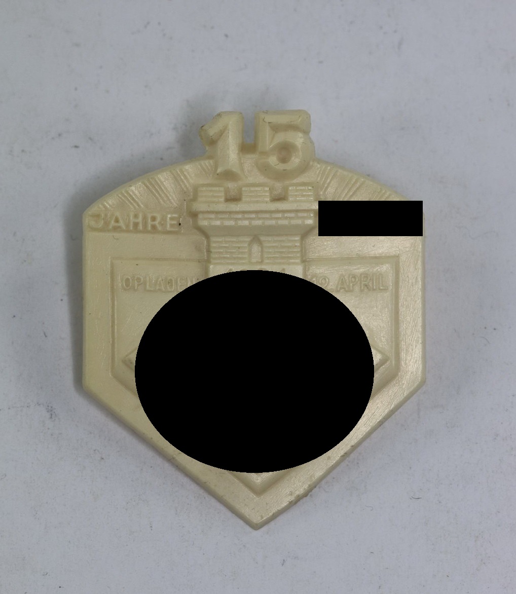 Abzeichen, 15 Jahre NSDAP 1924 1939 Opladen 12. April, Hst. Richard Sieper & Söhne Lüdenscheid RZM M925 (1) Abzeichen, 15 Jahre NSDAP 1924 1939 Opladen 12. April, Hst. Richard Sieper & Söhne Lüdenscheid RZM M9/25 – Bild 1