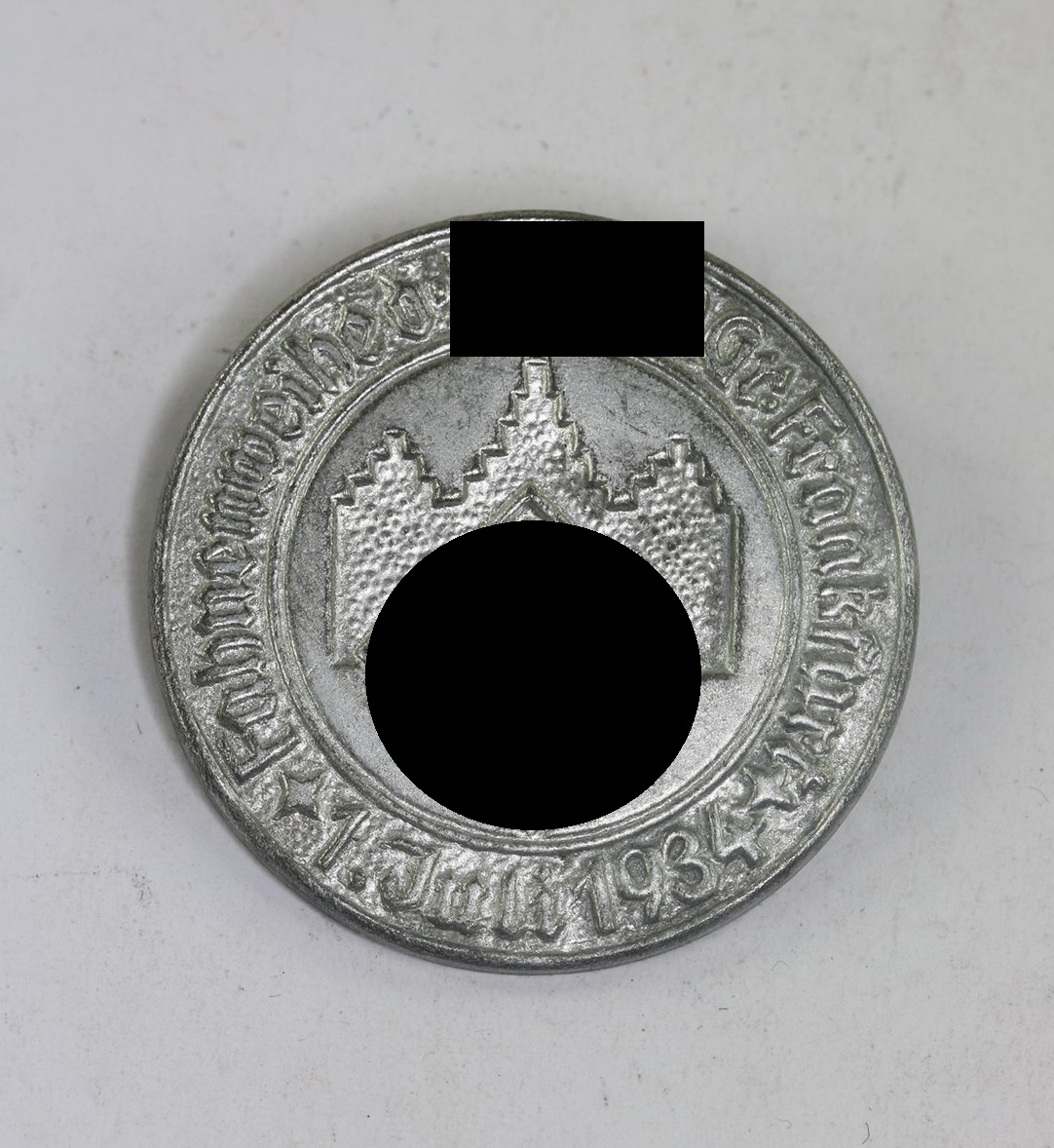 Abzeichen, Fahnenweihe d. NSDAP Gr. Frankfurt 1. Juli 1935 (1) Abzeichen, Fahnenweihe d. NSDAP Gr. Frankfurt 1. Juli 1935 – Bild 1