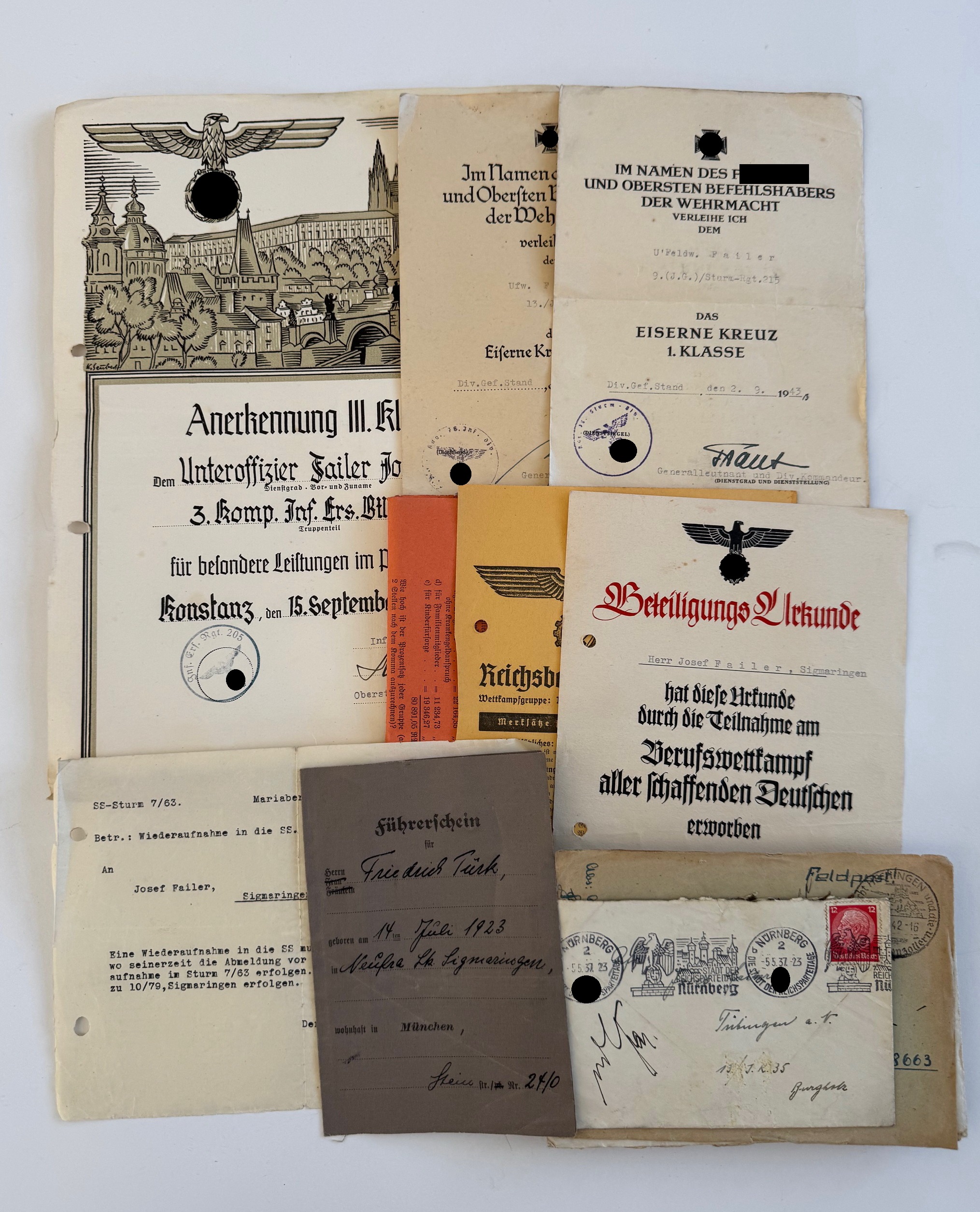 Urkundengruppe Protektorat (1) Urkundengruppe "Protektorat" – Bild 1