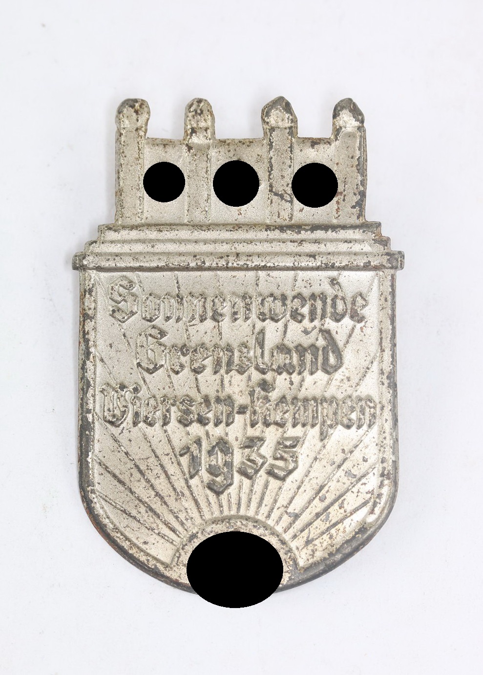 Abzeichen, Sonnenwende Grenzland Viersen-Kempen 1935 (1) Abzeichen, Sonnenwende Grenzland Viersen-Kempen 1935 – Bild 1