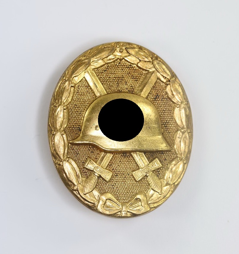 Verwundetenabzeichen in Gold 1939, (Buntmetall) (1) Verwundetenabzeichen in Gold 1939, (Buntmetall) – Bild 1
