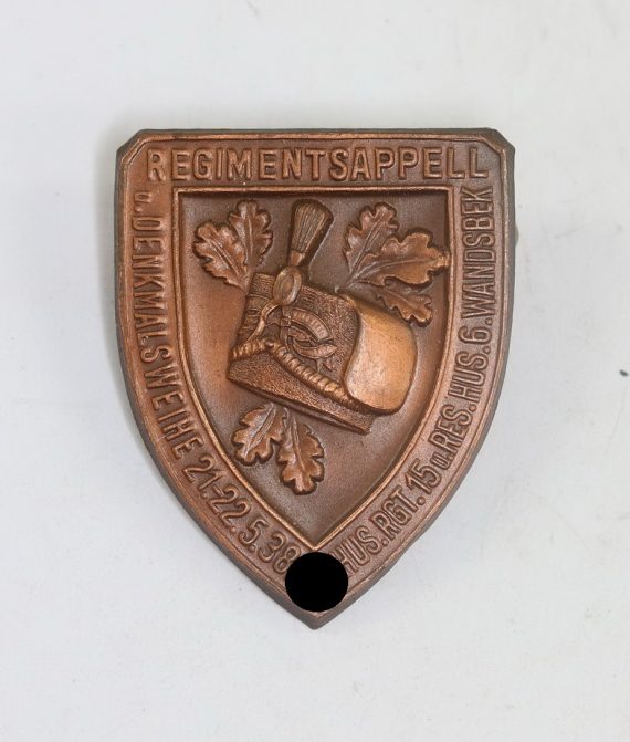 Abzeichen, Regimentsappell u. Denkmalsweihe 21.-23.5.1938 Hus. Rgt. 15 u. Res. Hus. G. Wandsbek (1)