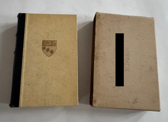 Buch, Adolf Hitler, Mein Kampf, Hochzeitsausgabe Burbach 1942, Arabische Schrift (!) (1)