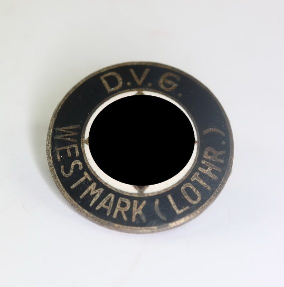 Deutsche Volksgemeinschaft (DVG), Westmark (Lothr.), Mitgliedsabzeichen, Hst. W. Redo Saarlautern (1)