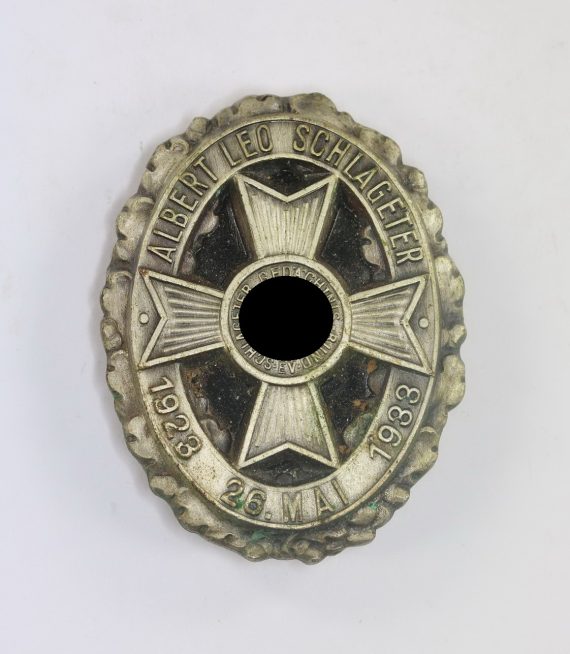 Ehrenzeichen Schlageter Gedächtnis-Bund EV, Albrecht Leo Schlageter 1923 26. Mai 1933 (1)