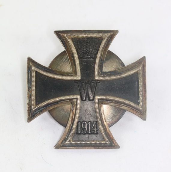 Eisernes Kreuz 1. Klasse 1914 an Schraubscheibe, Silber 800 - Deutschen Offiziersverein (1)
