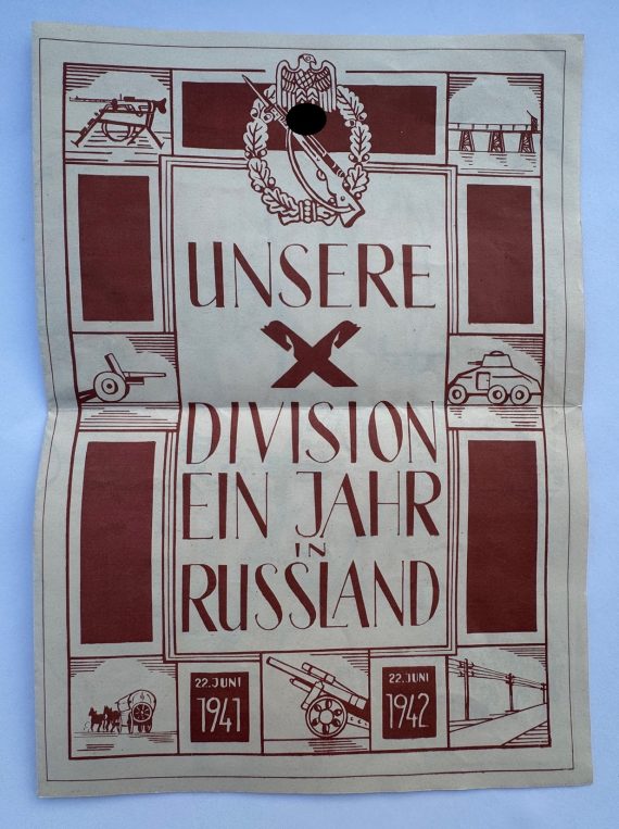 Karte Unsere Division ein Jahr in Russland 22. Juni 1941 22. Juni 1942 (267 Infanterie Division) (1)