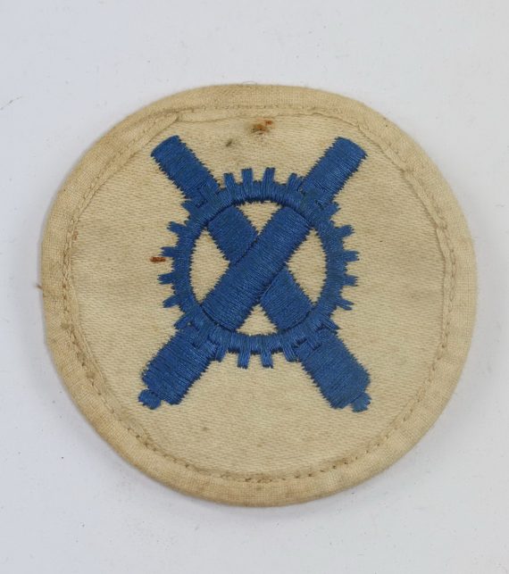 Kriegsmarine, Ärmelabzeichen Laufbahn Mannschaft Artilleriemechaniker für die weiße Bluse (1)