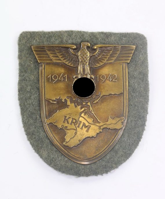 Krimschild auf Heeresstoff, Friedrich Orth, Wien (f.o (1)