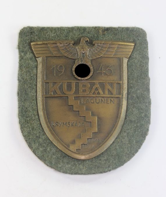 Kuban Schild auf Heeresstoff, Wilhelm Deumer, Lüdenscheid (Typ 5 (2)