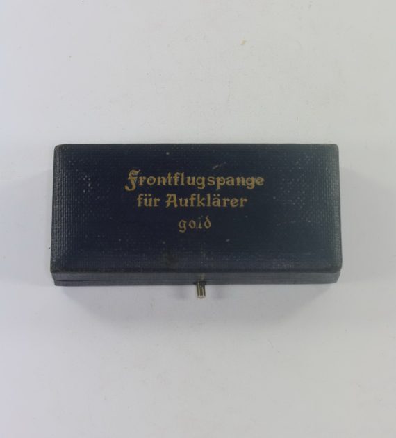 Luftwaffe, Etui Frontflugspange für Aufklärer gold (1)