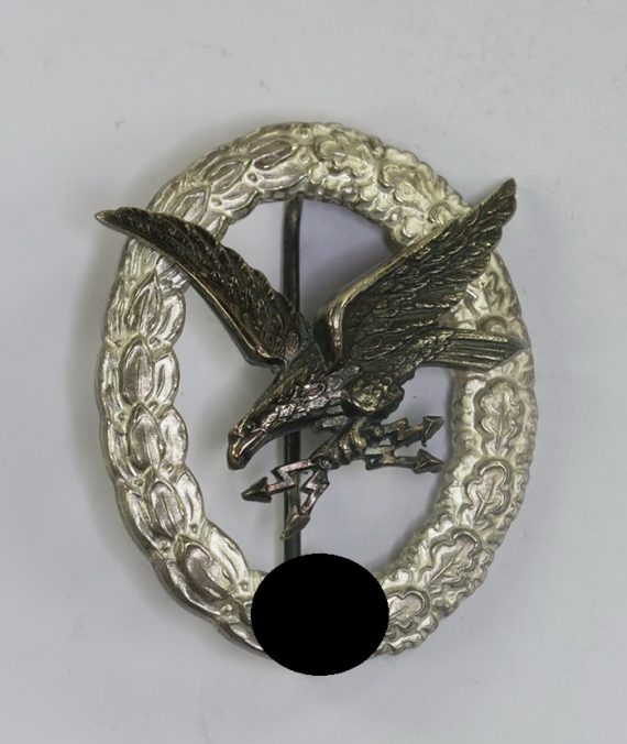 Luftwaffe, Fliegerschützenabzeichen mit Blitzbündel, Hst. A (Assmann & Sohn, Lüdenscheid) (1)