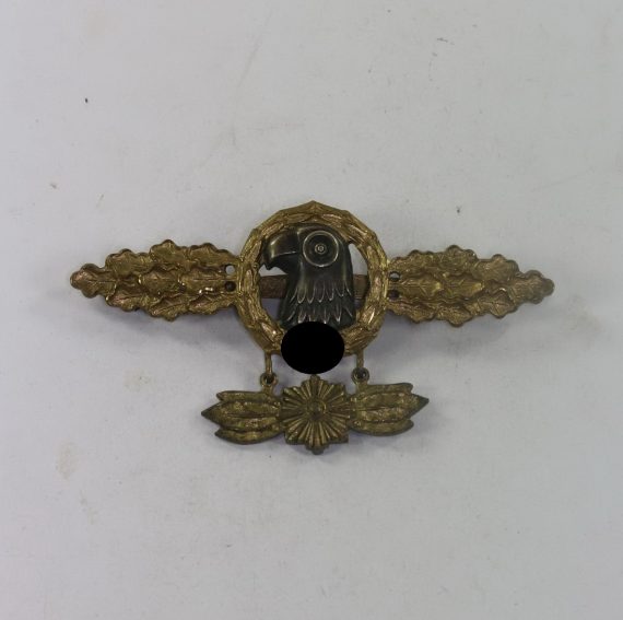Luftwaffe, Frontflugspange für Aufklärer in Gold mit Sternanhänger (1)