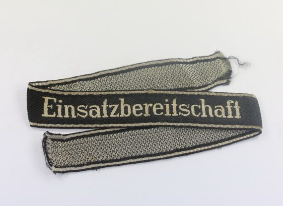 Nationalsozialistisches Kraftfahrkorps (NSKK), Ärmelband Einsatzbereitschaft für Mannschaften (!) (Bevo) (1)