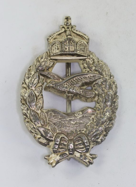 Preußen, Fliegererinnerungsabzeichen, Silber 800 (hohl verbödet), Gravur (1)