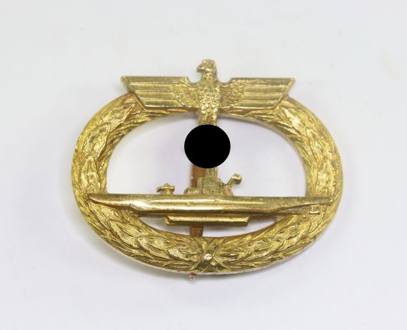 U-Bootskriegsabzeichen 1939, Hst. Schwerin Berlin (Buntmetall) (1)