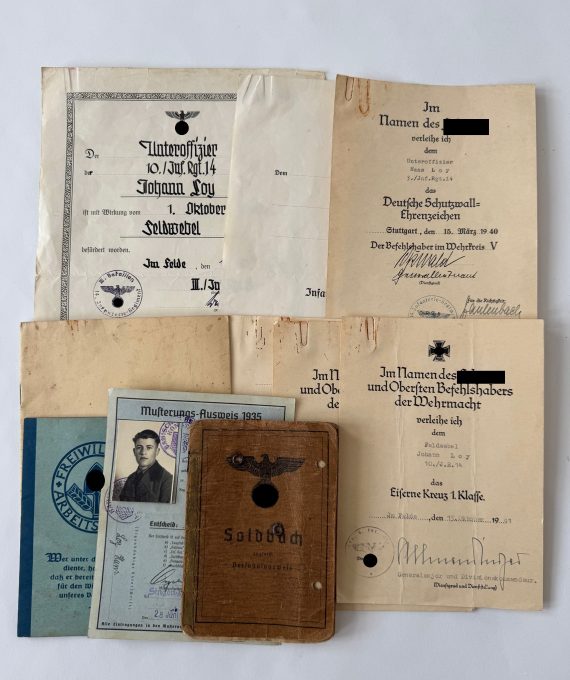 Urkundengruppe Infanterie Regiment 14 (1)