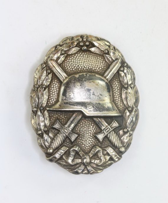 Verwundetenabzeichen in Silber 1918, Godet, Berlin, hohl verbödet (!) (1)