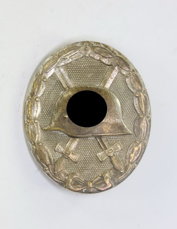 Verwundetenabzeichen in Silber 1939, Hst. 30 (Hauptmünzamt Wien), massiv Buntmetall (1)