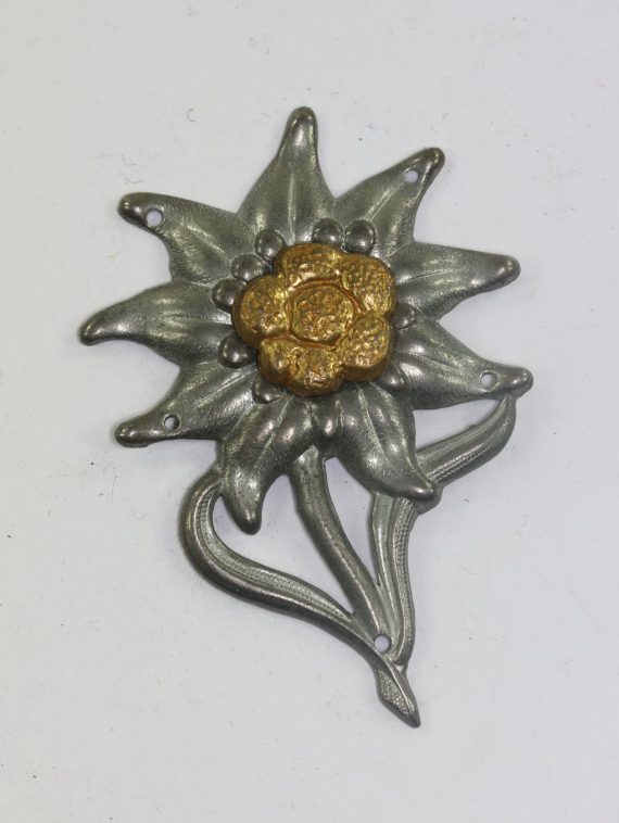 Wehmacht Heer, Edelweiß für die Bergmütze der Gebirgsjäger, Hersteller G.B (1)