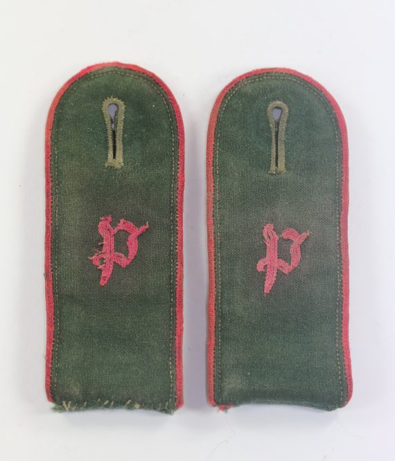 Wehrmacht Heer, Paar Schulterklappen P Panzerjäger für Mannschaften (1)