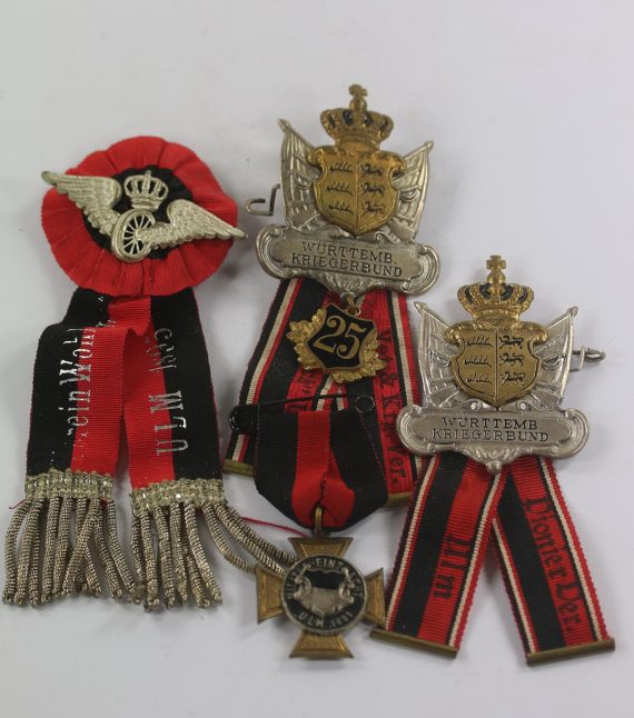 Württemberg, Lot Kriegervereinsabzeichen (1)